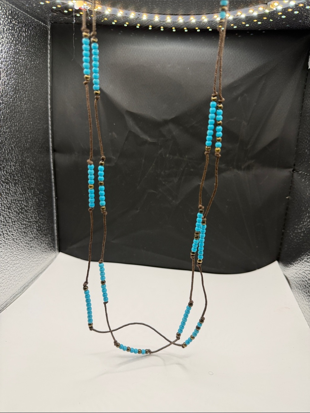 Turquoise Beaded Layered Necklace - Women Jewelry
